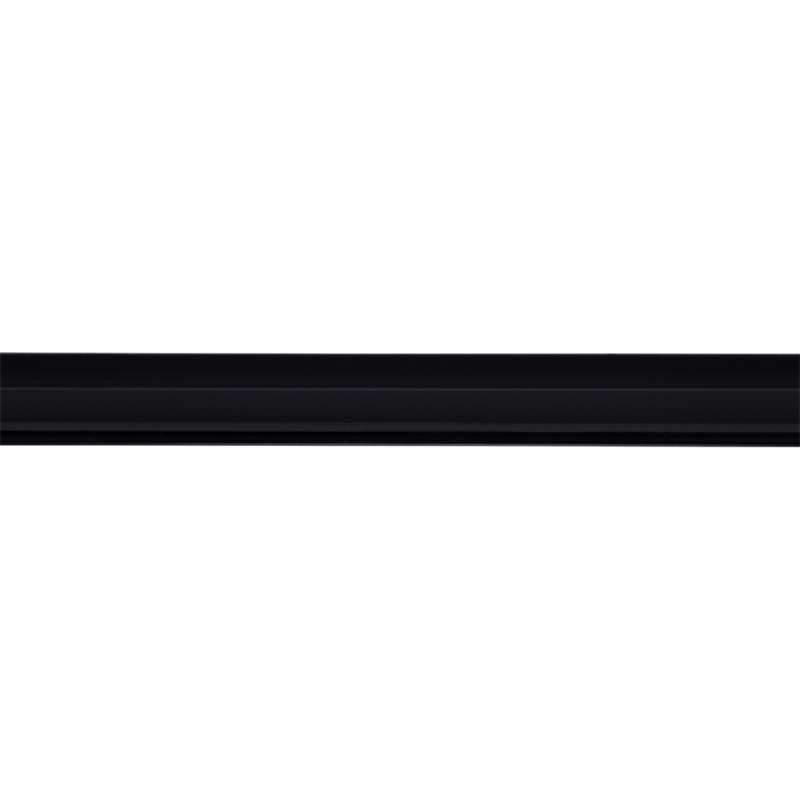 Profilé pour socle en PVC noir 260 x 2,4 x 0,9 cm