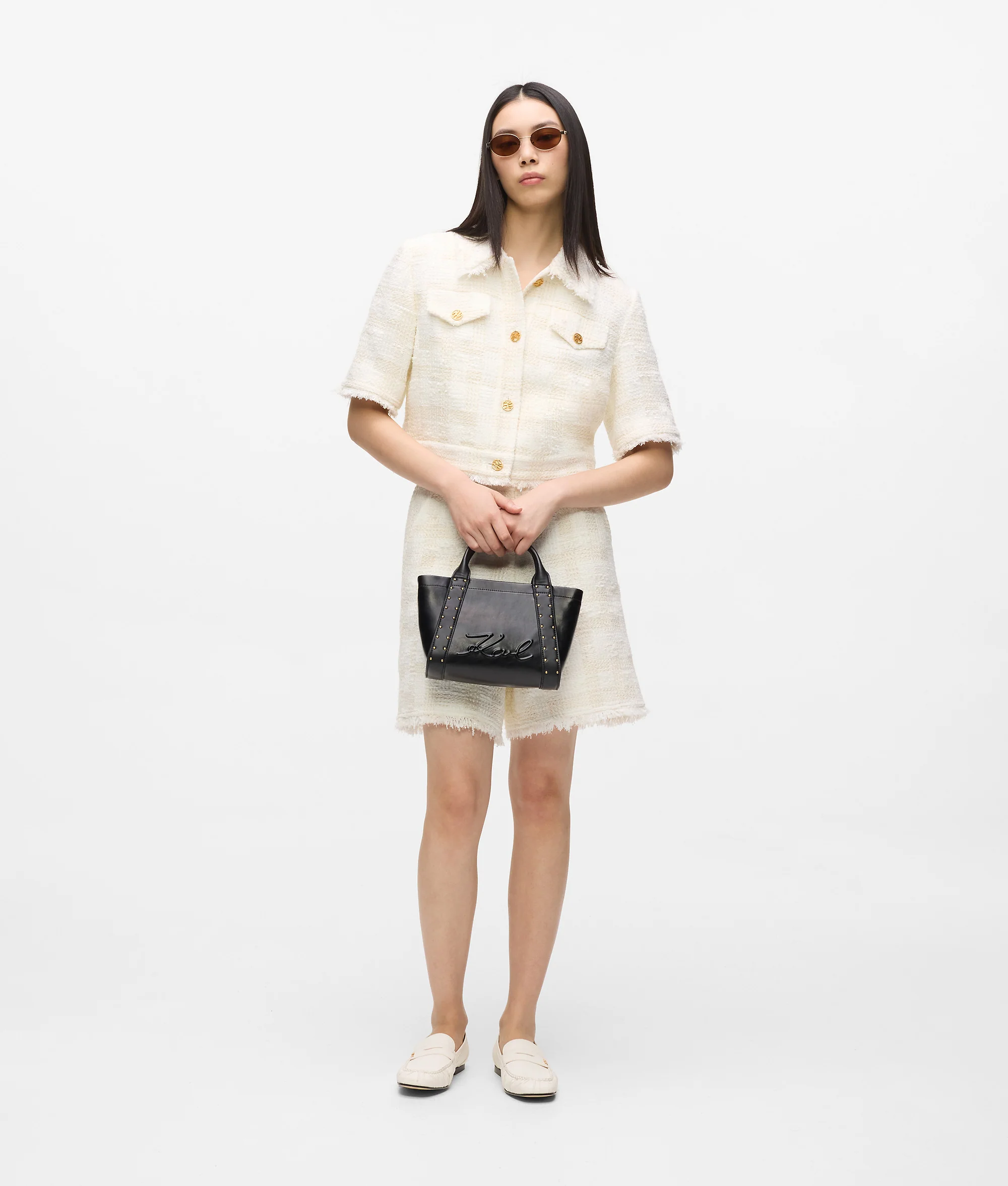 Petit tote bag clouté K/Ville