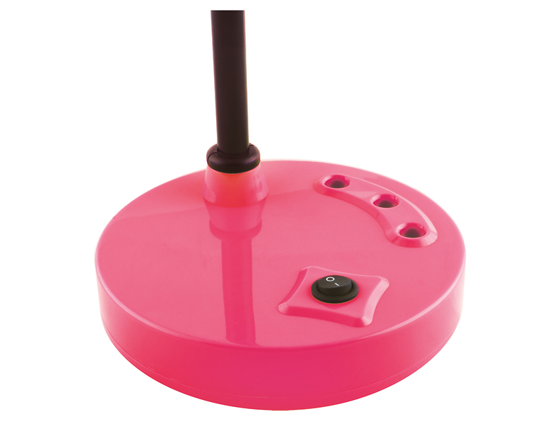 Lampka biurkowa Roni LED stalowa różowa