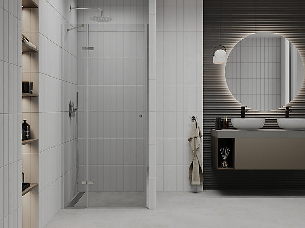 Mexen Roma porte de douche pivotante 110 cm, transparent, chrome - 854-110-000-01-00