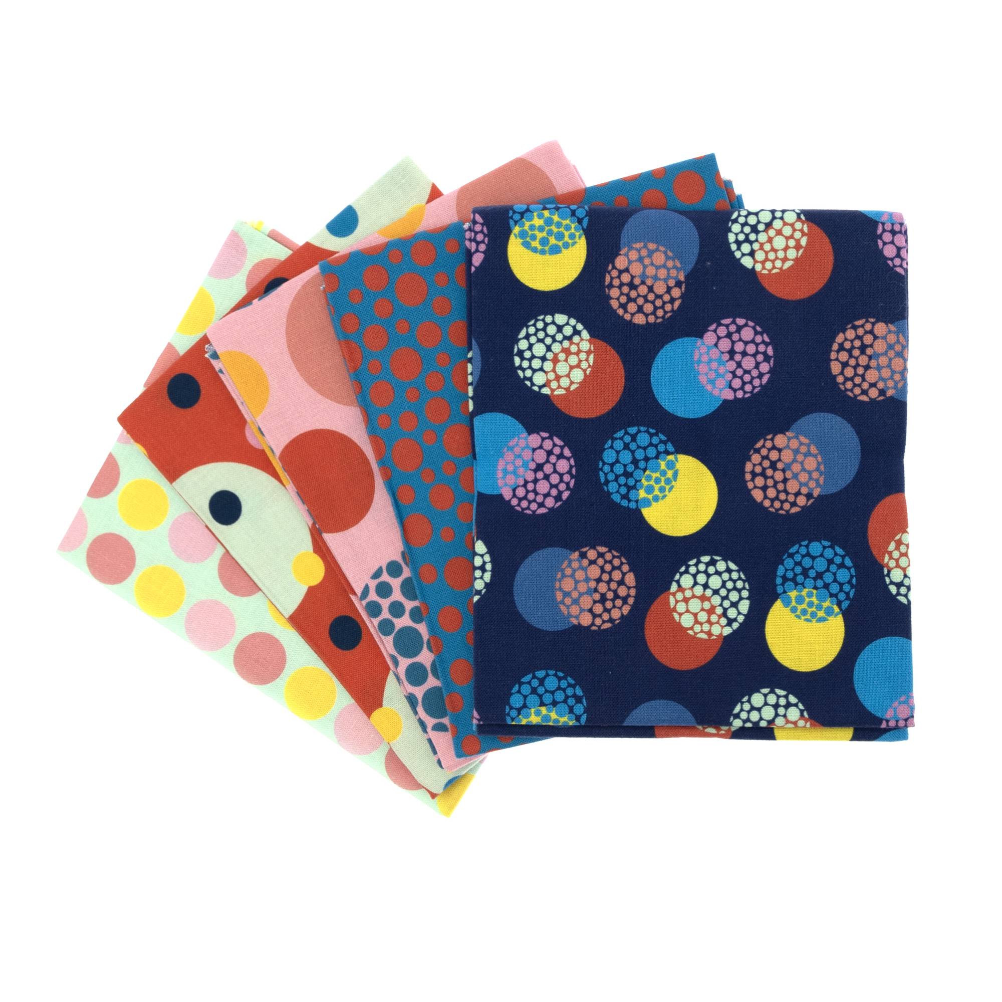 Polka Dot Cotton Fat Quarters 5 Pack
