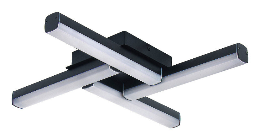 Lampa sufitowa Evan czarna LED 1x18W Neutralna biel 1750lm Rabalux