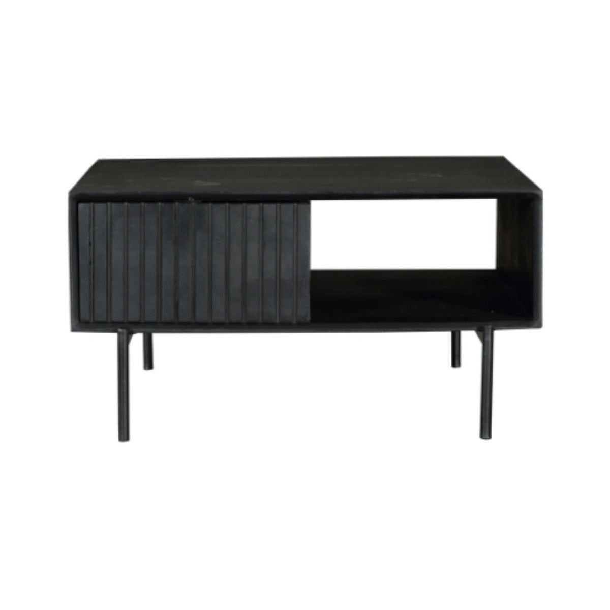 StarFurn Salontafel Madison - Vierkant Zwart Hout - 80x80x40cm