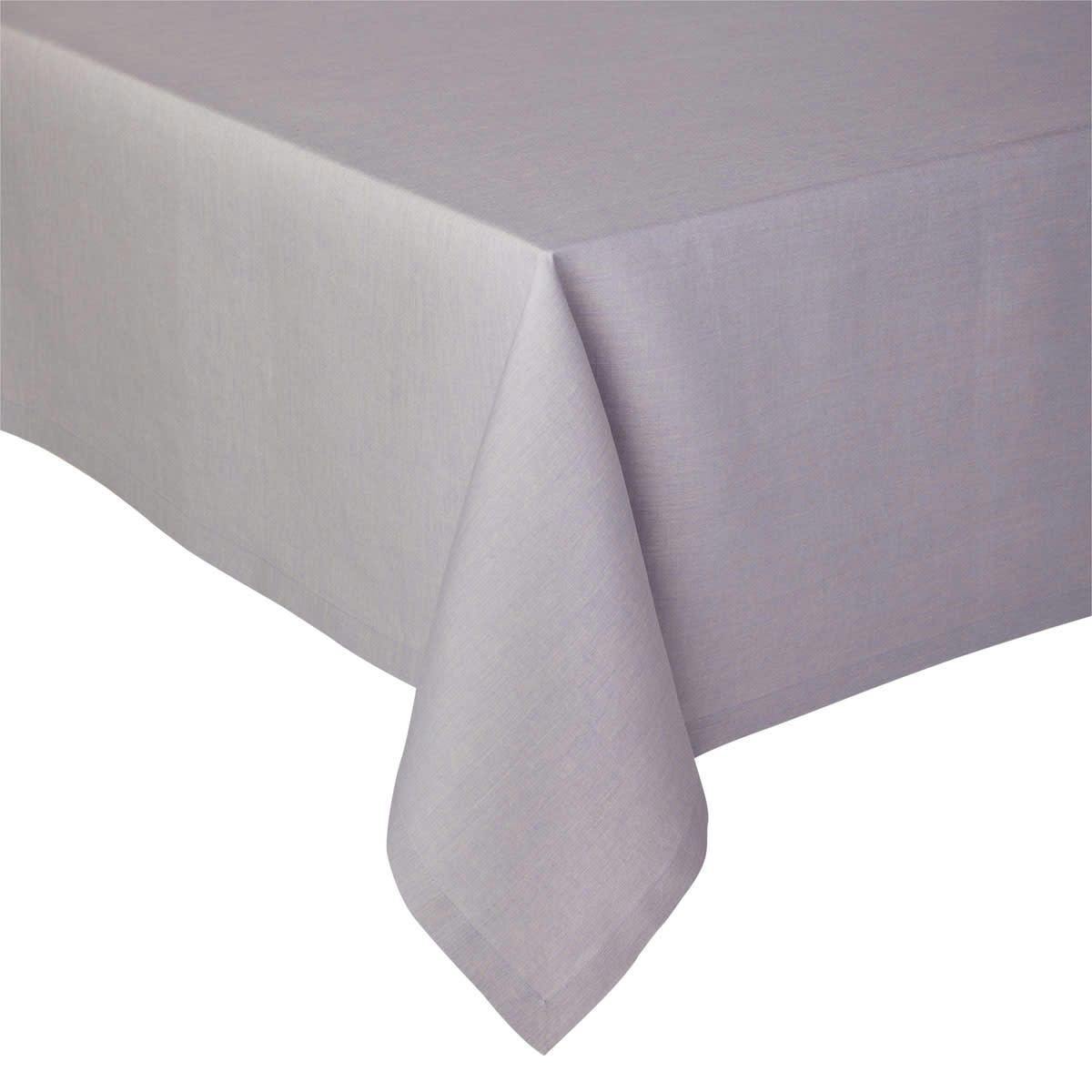 CHAMBRAY - Nappe en lin lilas 190x320