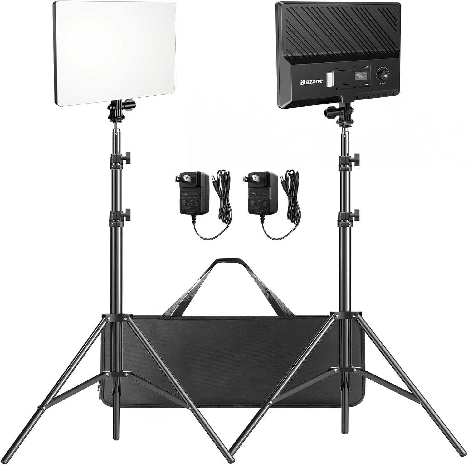 D50 LED Video Light Panel Lights 15.4, 2 Packs 45W 3000K-8000K Bi-Color Dimmable Photography Lighting, CRI 96+ Videography Lighting for Video Shooting/Gaming/Live Stream/Studio/Film(D30)