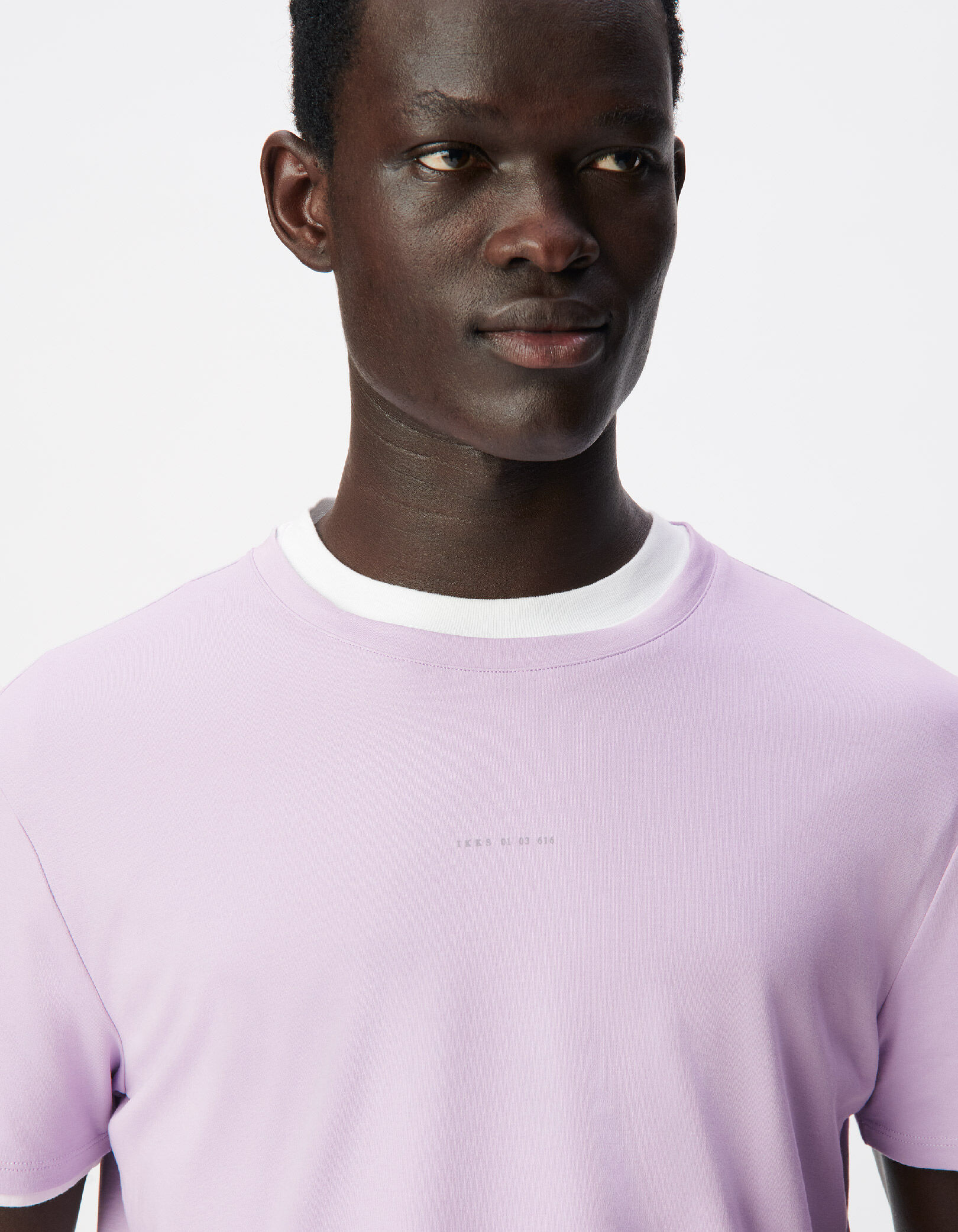 T-shirt lilas détail logo ABSOLUTE DRY Homme