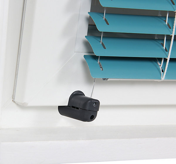 2 Fixations sans perçage universelles &réglables pour câbles de store - Anthracite