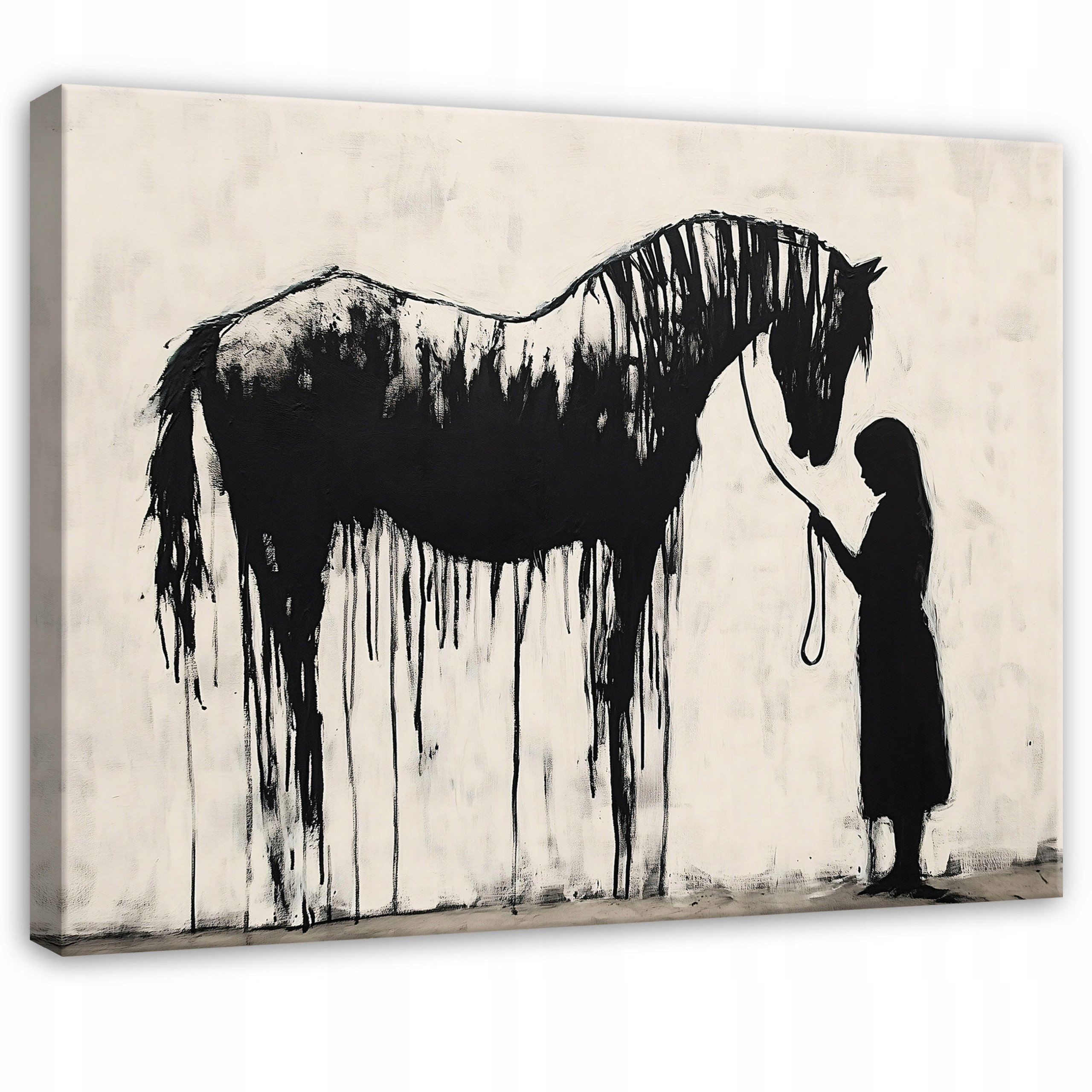 Obraz Abstrakcja Banksy Dekoracyjny Do Sypialni Salonu Na Płótnie 60X40