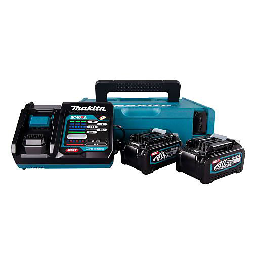 Pack énergie Makita 40 V Max XGT 2x4,0 Ah   chargeur rapide Makpac - 191J971