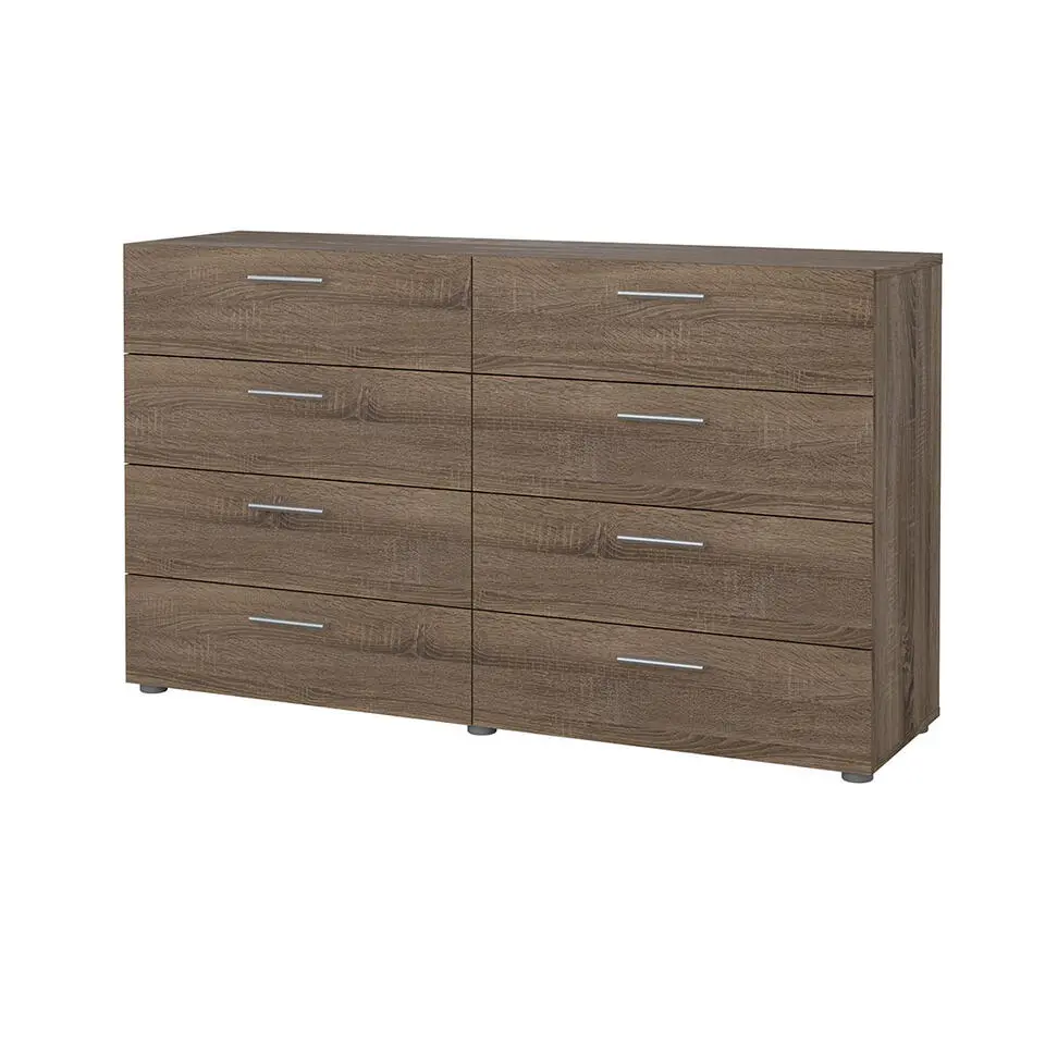Hioshop Pepe kommode 8 lades truffel decor