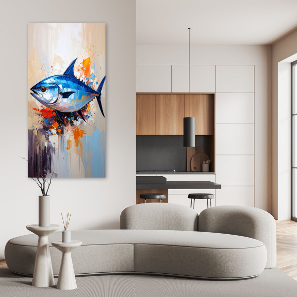 Feeby Obraz do kuchni baru restauracji, Ryba Morze Ocean Natura 40x80