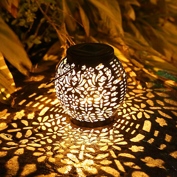 Lanterne Solaire de Jardin, Lumière Solaire Extérieur Suspendue IP65 étanche Blanc Chaud Solaires