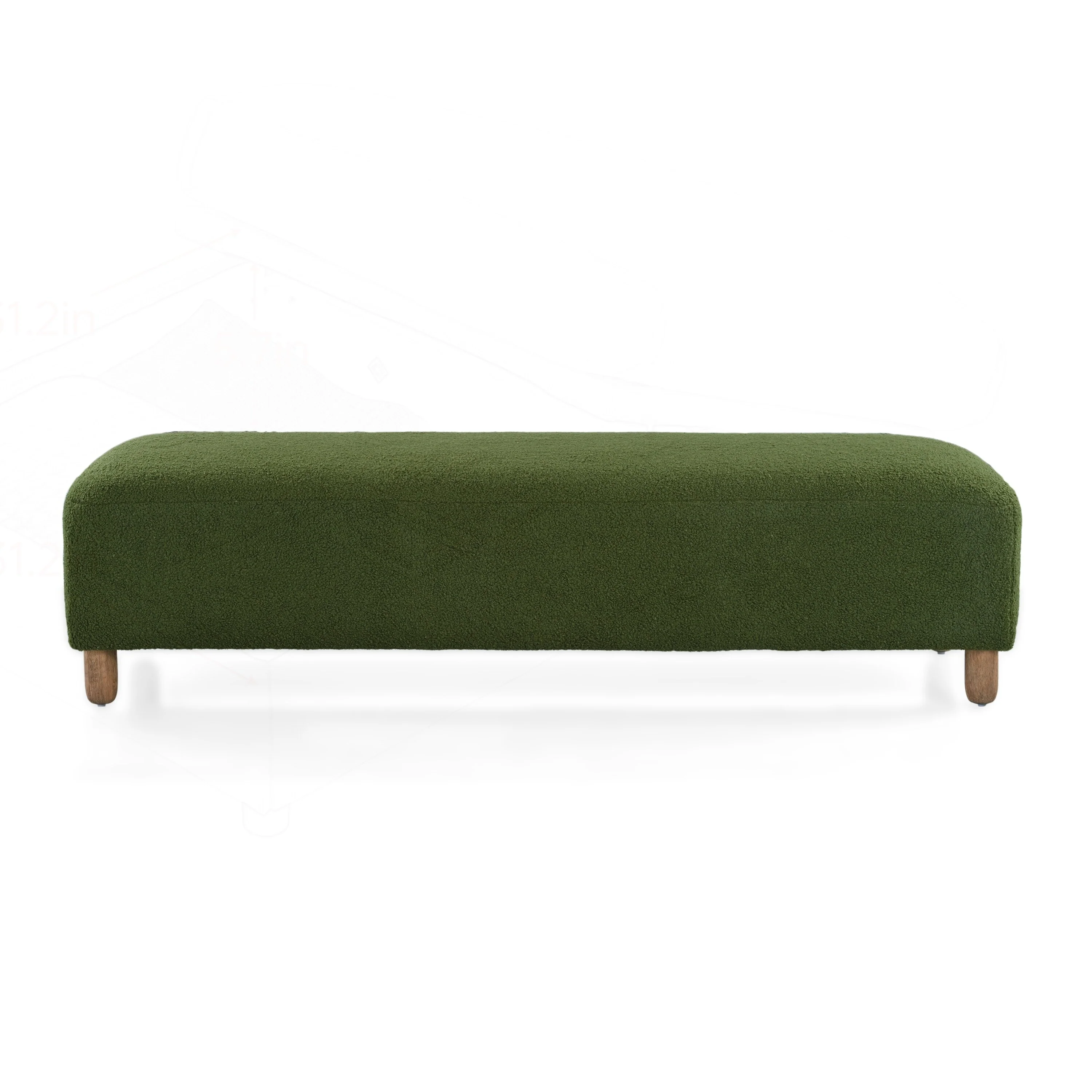 Versatile and Sturdy Ottoman with Plush Cushion for Relaxation