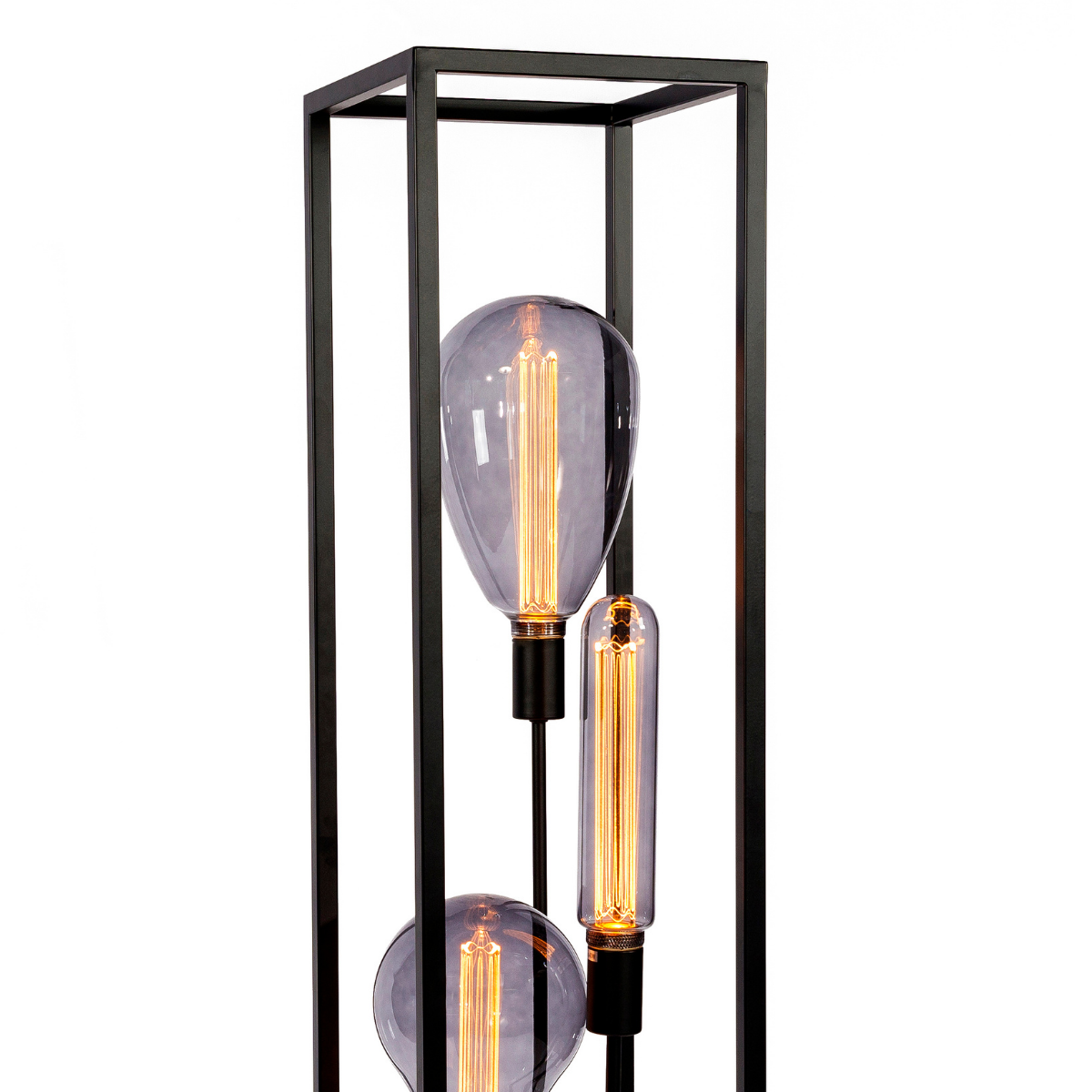 Vurna - Vurna Jadah vloerlamp zwart staal 160 cm