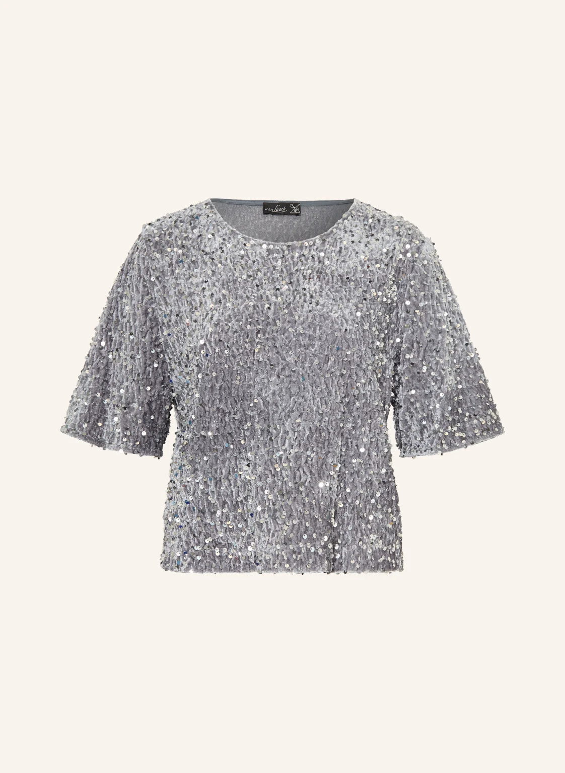 van Laack Nickishirt VL-JORINA-XX mit Pailletten