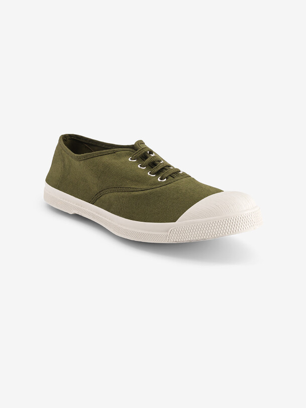 Tennis lacet femme olive