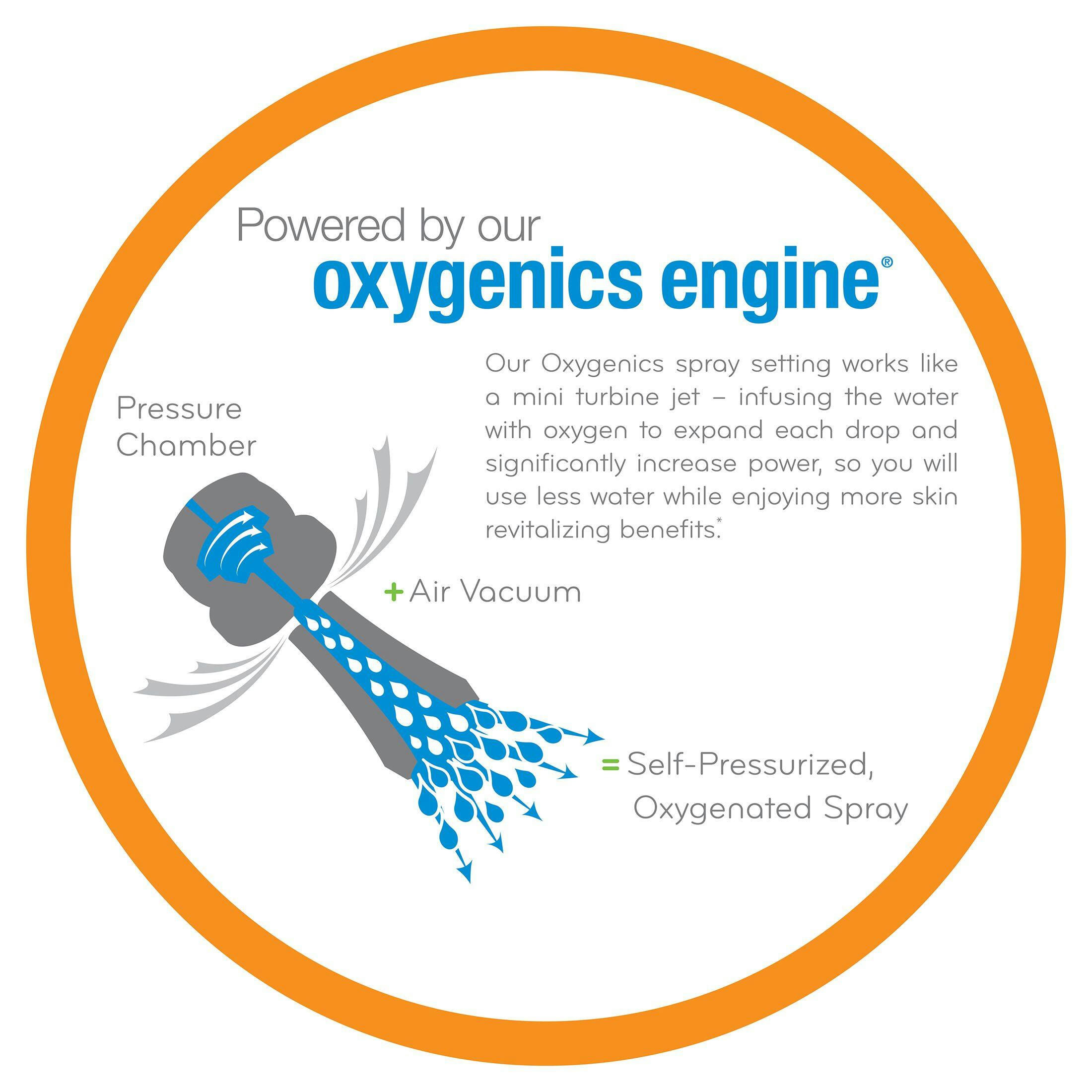 Oxygenics 26760 BodySpa RV Handheld Shower Head, White