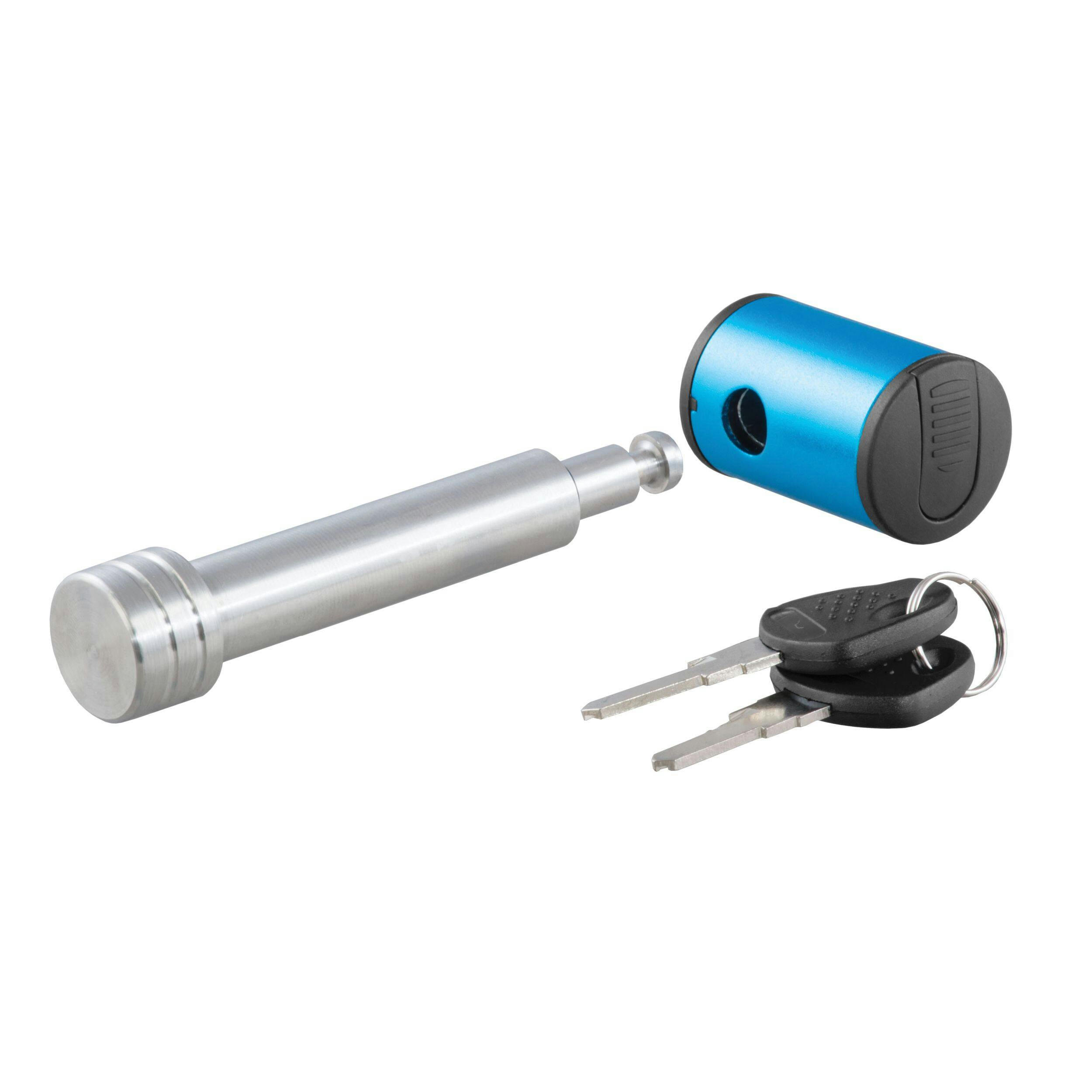 CURT 23502 5/8-in Hitch Lock, 2-in Receiver, Right-Angle, Stainless