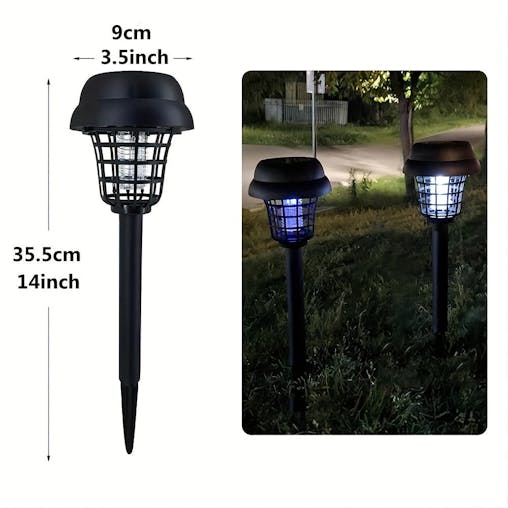 NNETM Solar Mosquito Killer Lights Outdoor UV Insect Repellent (4-Pack)