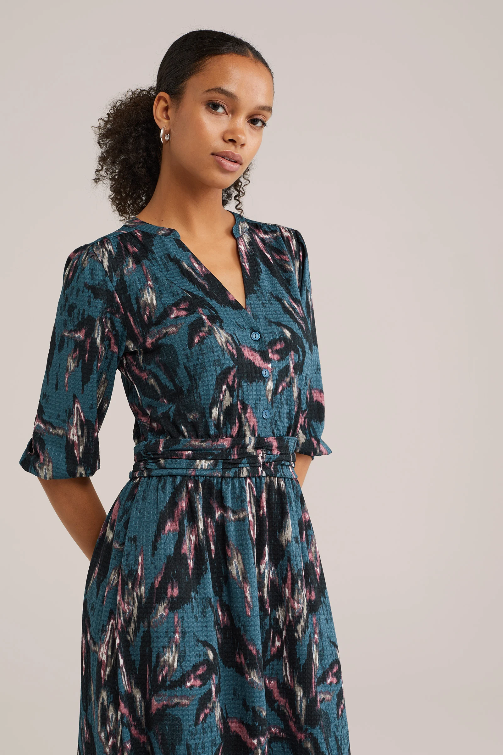 Dames Midi jurk met print