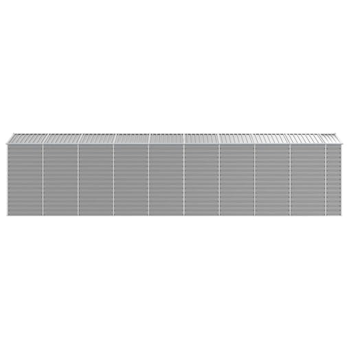 NNEVL Garden Shed Light Grey 191x810x198 cm Galvanised Steel