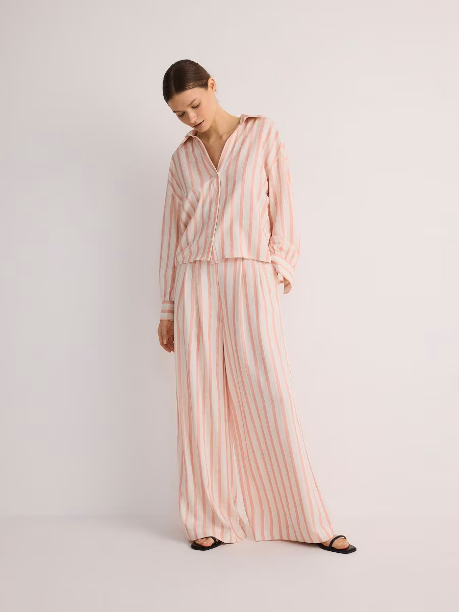 Viscose Rich Wide Leg Trousers