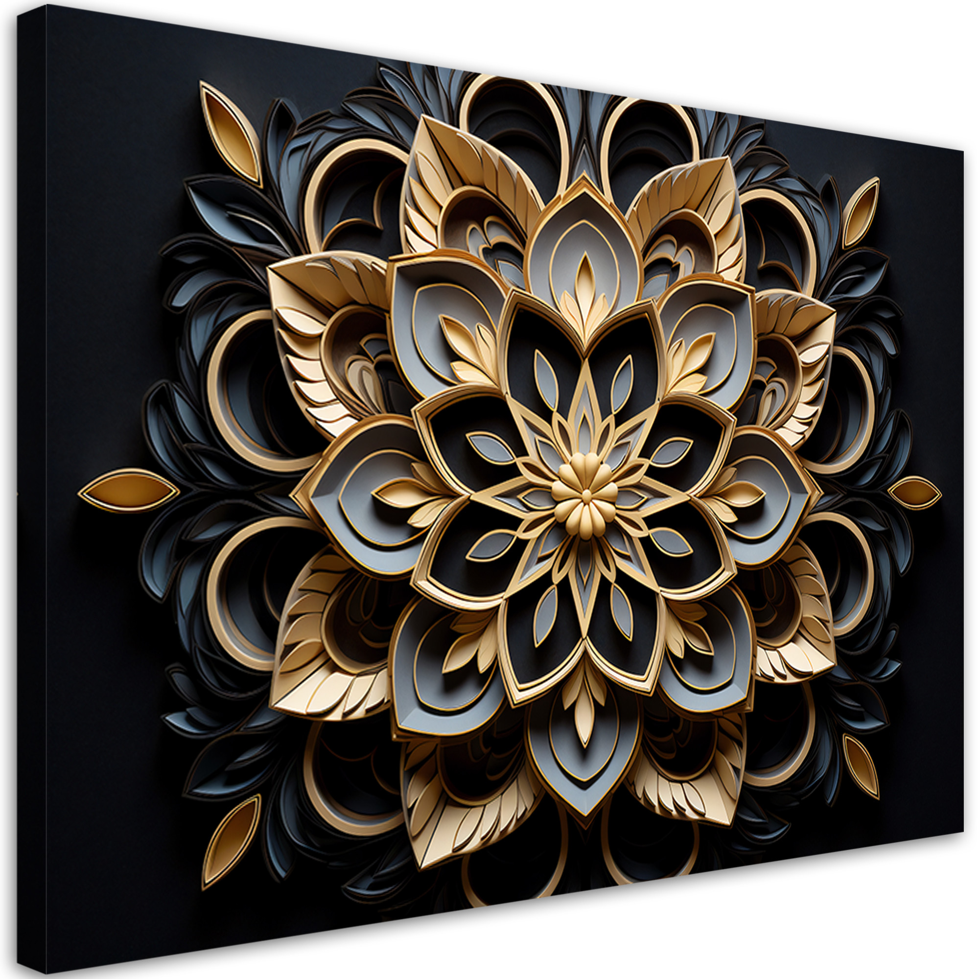 Feeby Obraz do biura - Kwiaty 3D AI 60x40