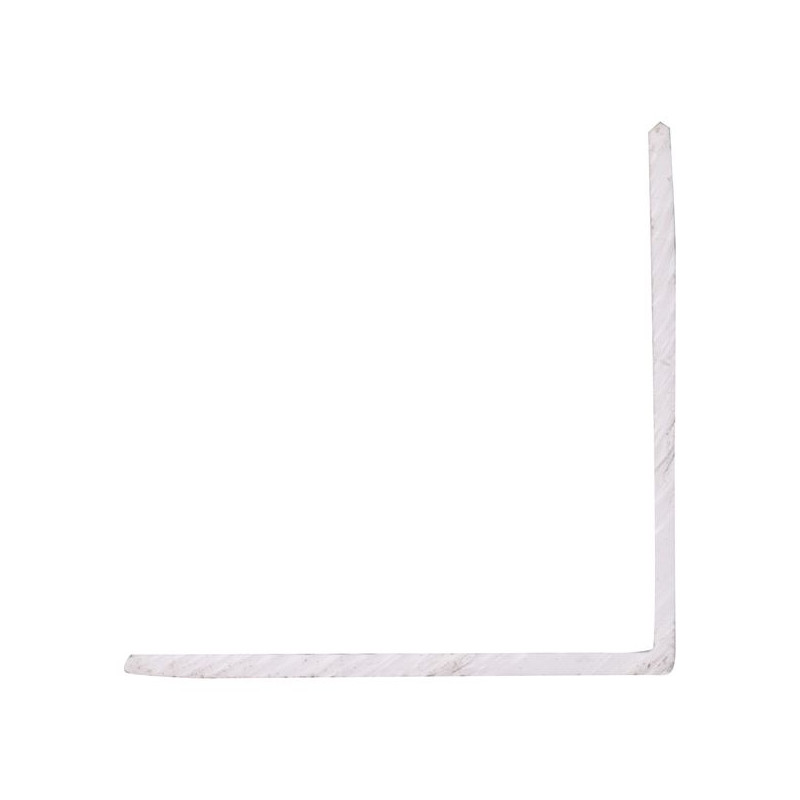 Cornière d'angle en PVC blanc 260 x 3 x 3 cm