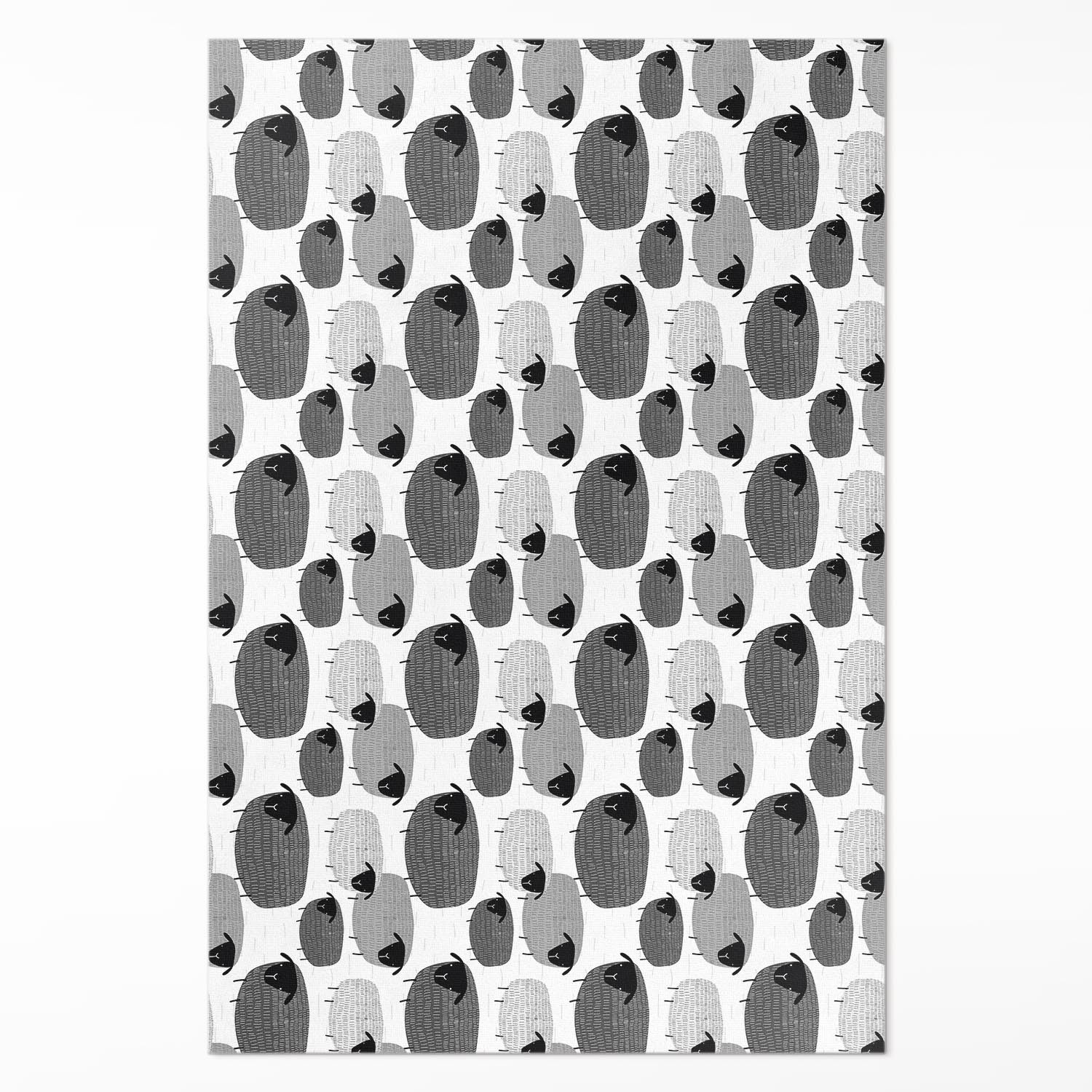 Wewnętrzny dywan winylowy Malowane owce 60x90 cm