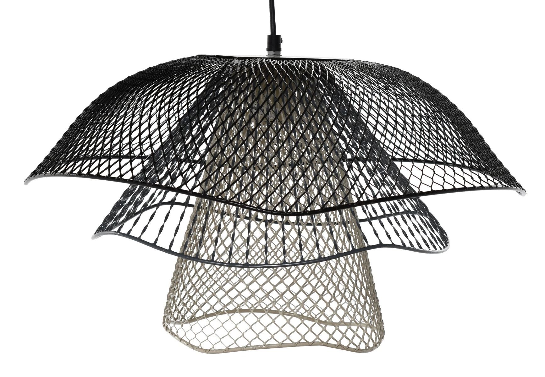 Lampa wisząca czarna Timeless Shadow stal 48x48x30 cm Miloo Home