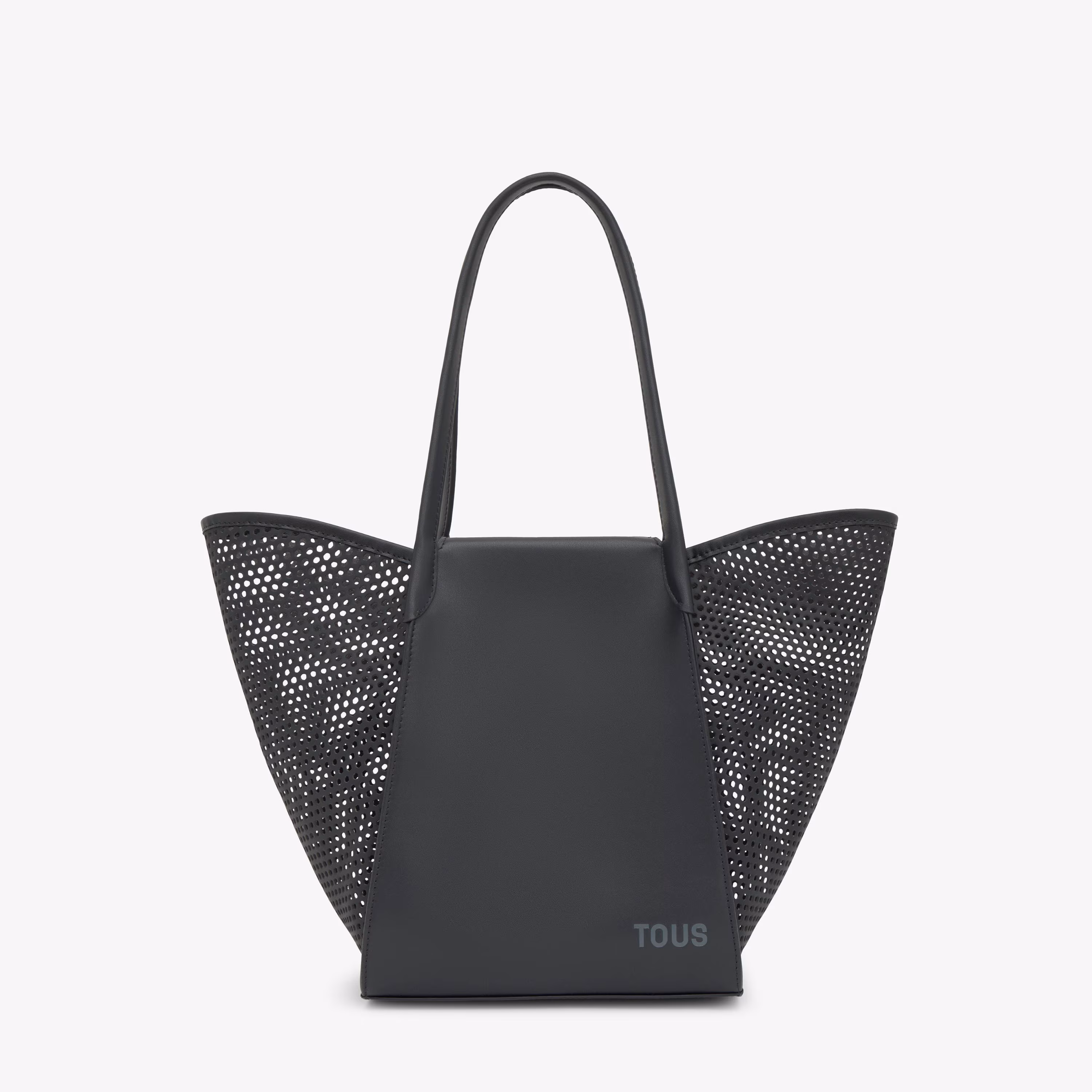 Capazo mediano negro TOUS Tulip Cutout