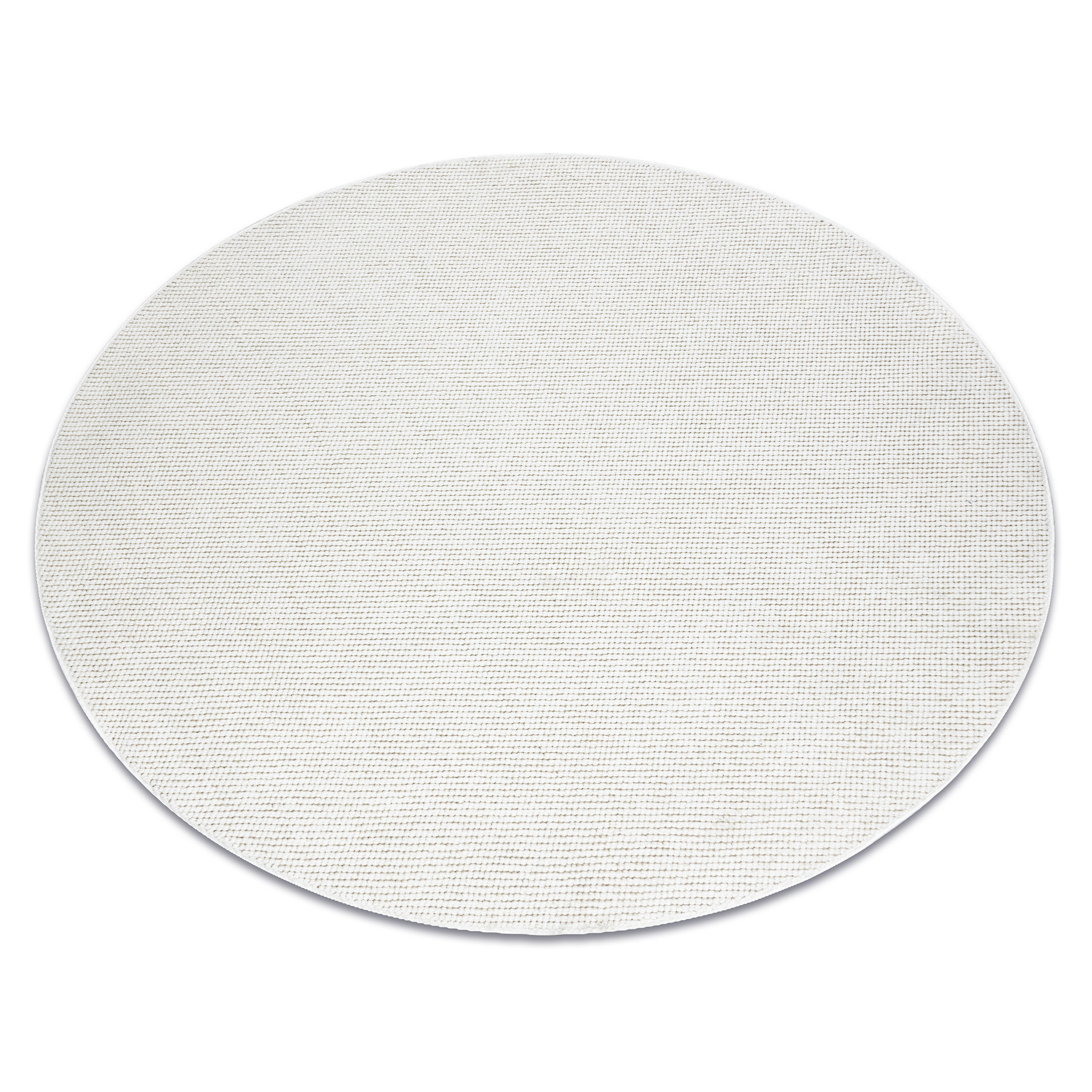 Dywan CASABLANCA PLUS krem jednolity, pętelkowy koło 80 cm