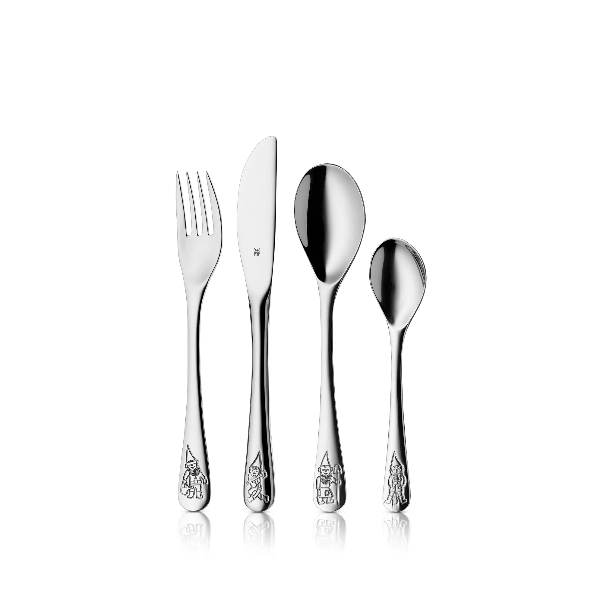 Kids cutlery set Zwerge, 4-piece