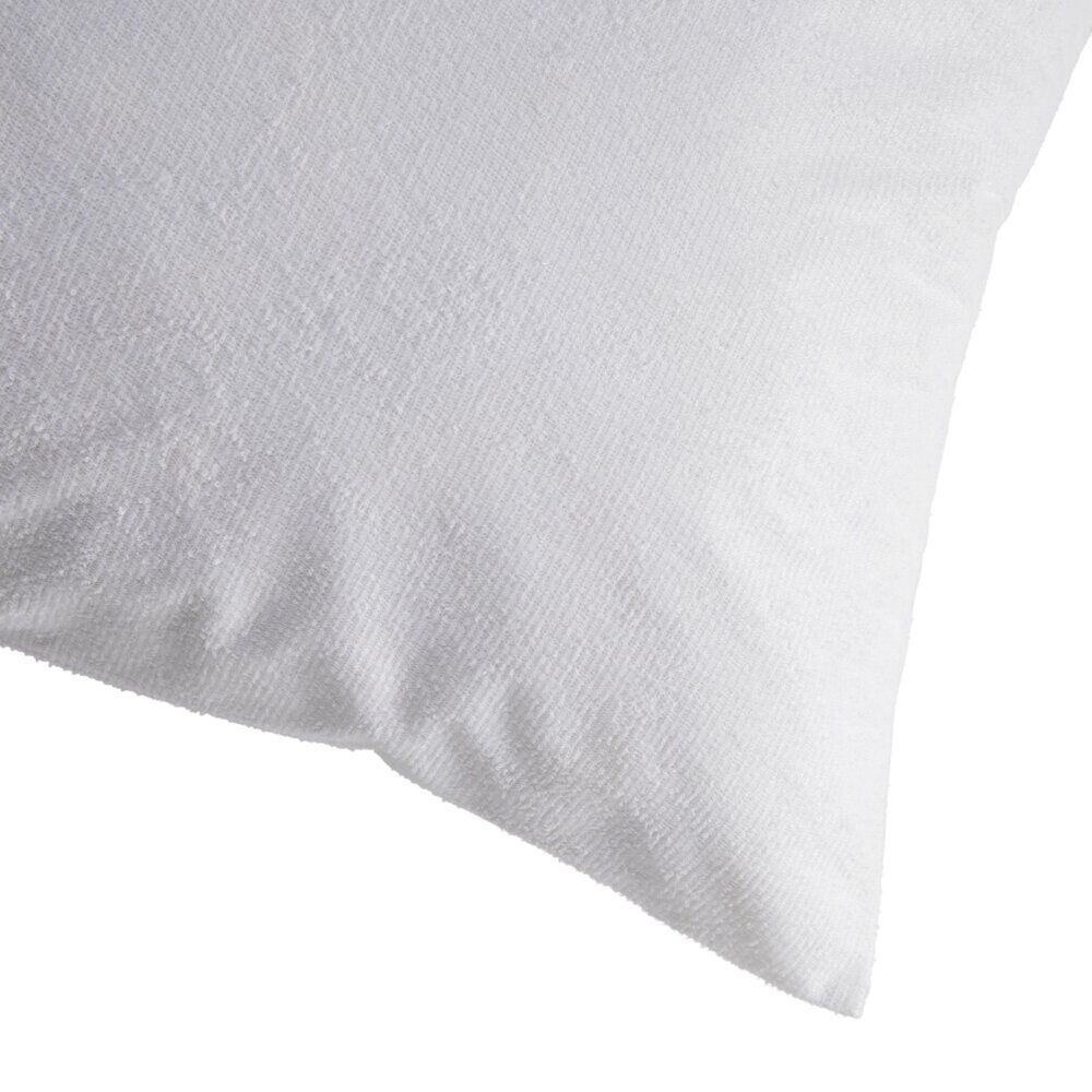 Protège oreiller éponge imperméable anti-tâches blanc 50x70cm