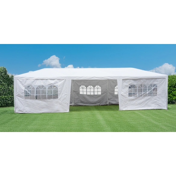 Partyzelt, LxBxH: 6 x 3 x 2,5 m, weiß