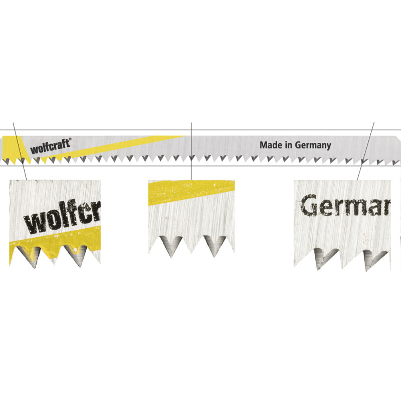 Lame de scie sauteuse spéciale plan de travail 130 mm 2 pièces WOLFCRAFT