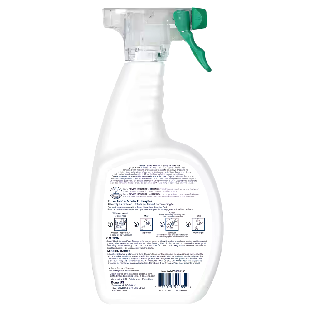 Bona Hard-Surface Floor Cleaner Spray, 946-mL