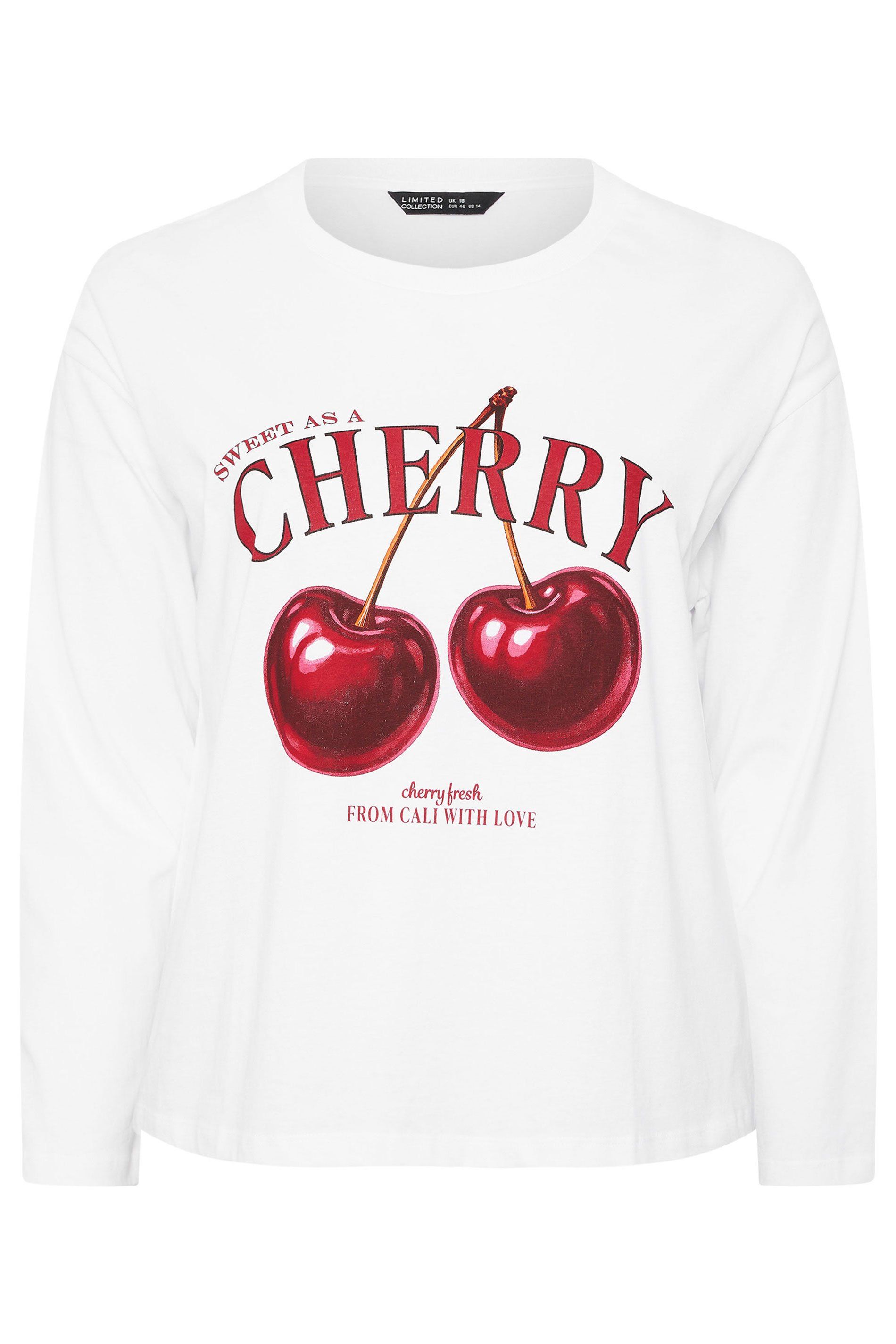 Yours Cherry Graphic Oversized T-Shirt