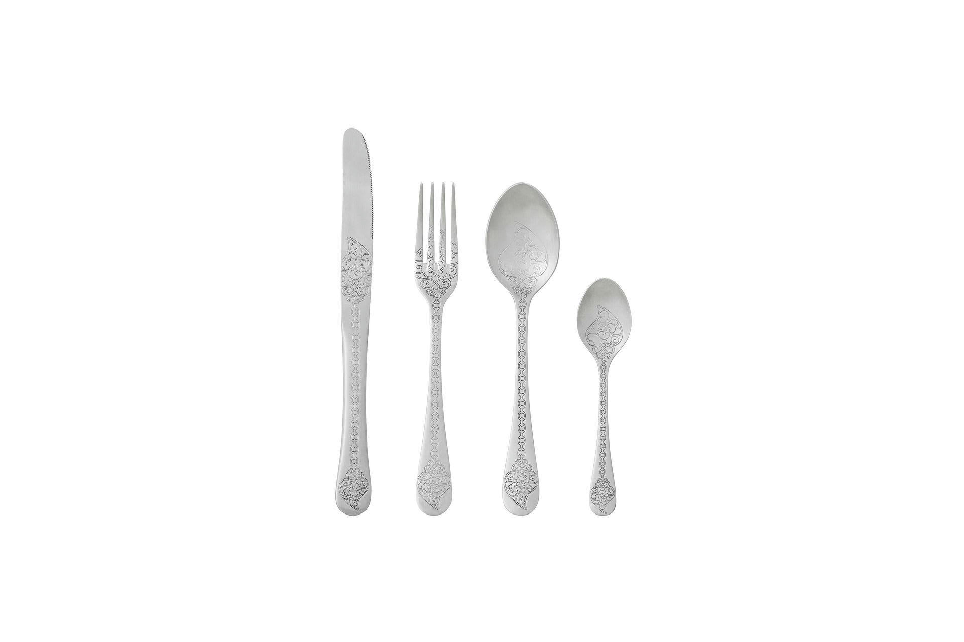 VIANA - Couverts de table en inox argentés