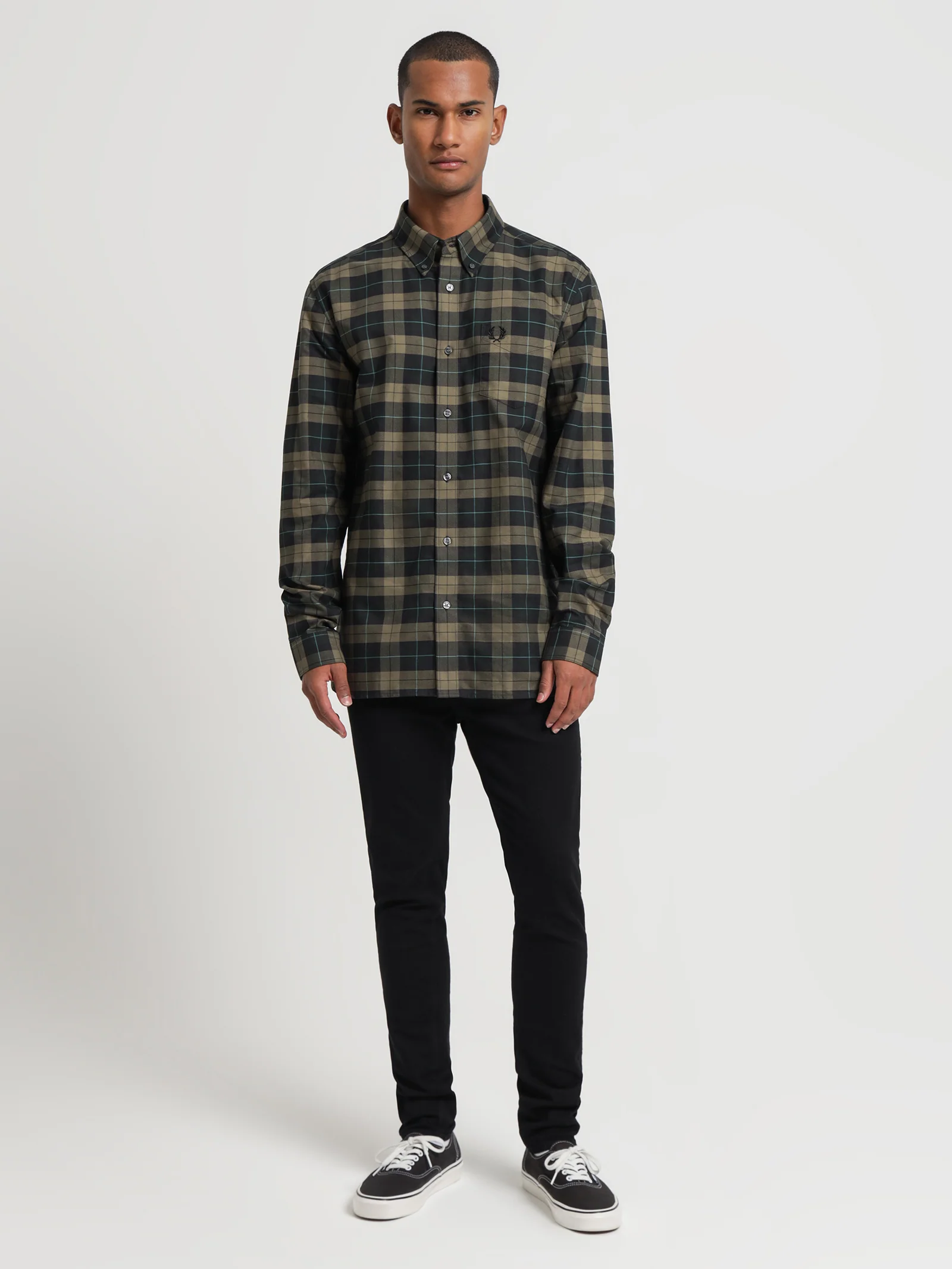 Tartan Long Sleeve Oxford Shirt