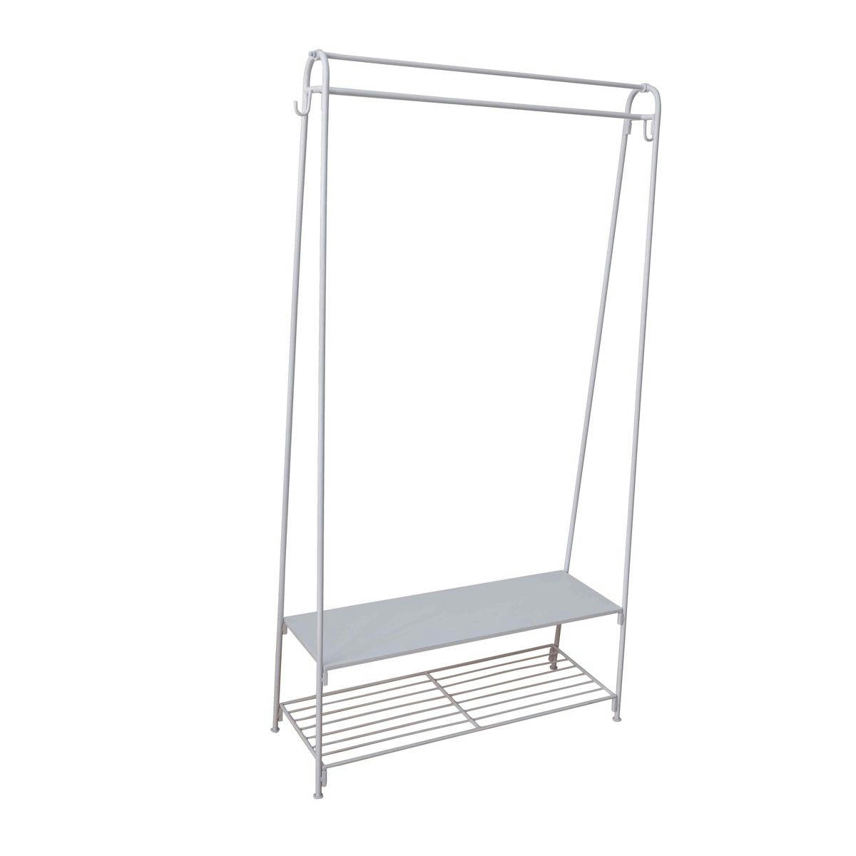 DOUGLAS - Portant en métal finition antique double étagère