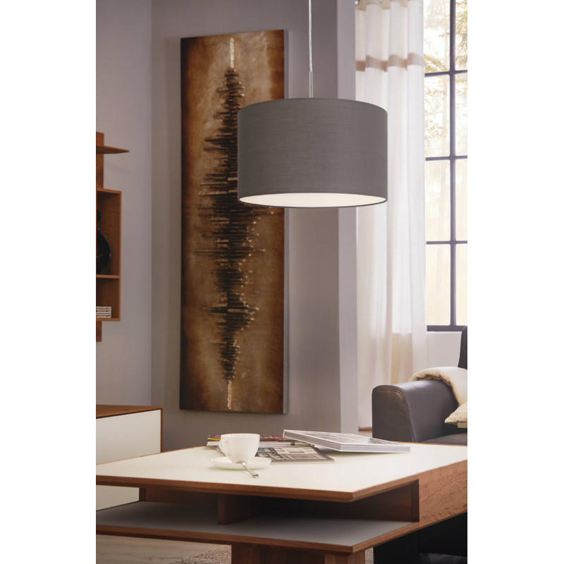 Suspension Pasteri anthracite Ø 38 cm E27 60 W EGLO