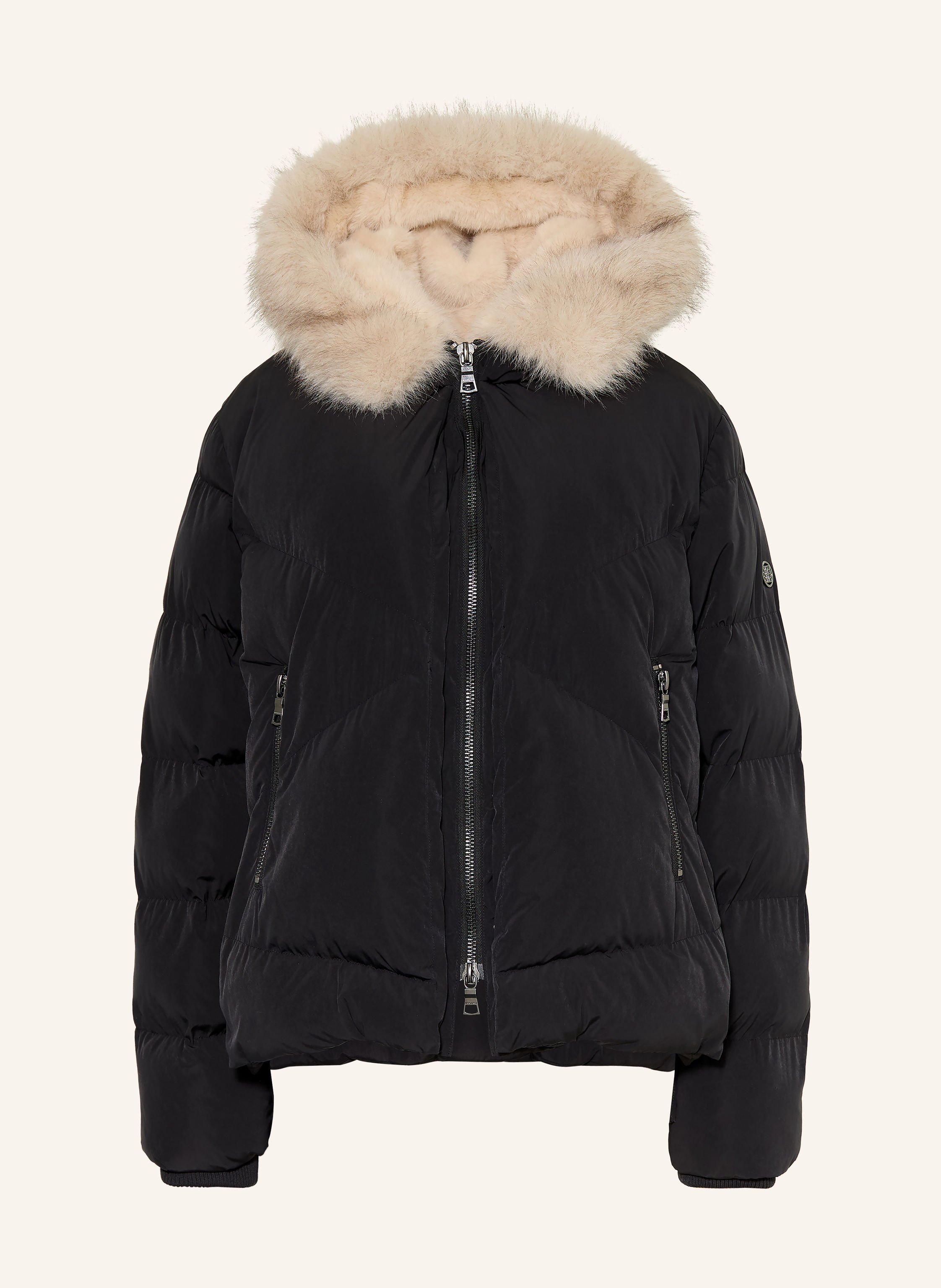 BLONDE No.8 Steppjacke SNOW mit Kunstfell