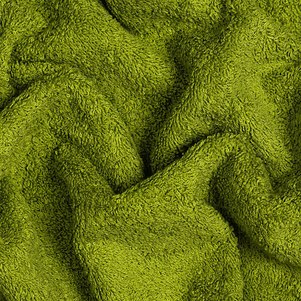Ensemble De Serviettes De Bain Invité   Visage   Herbe Serviette éponge Verte