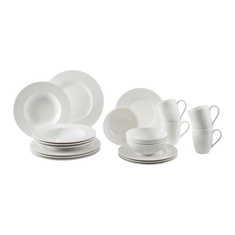 Geschirrset 20-teilig Basic White