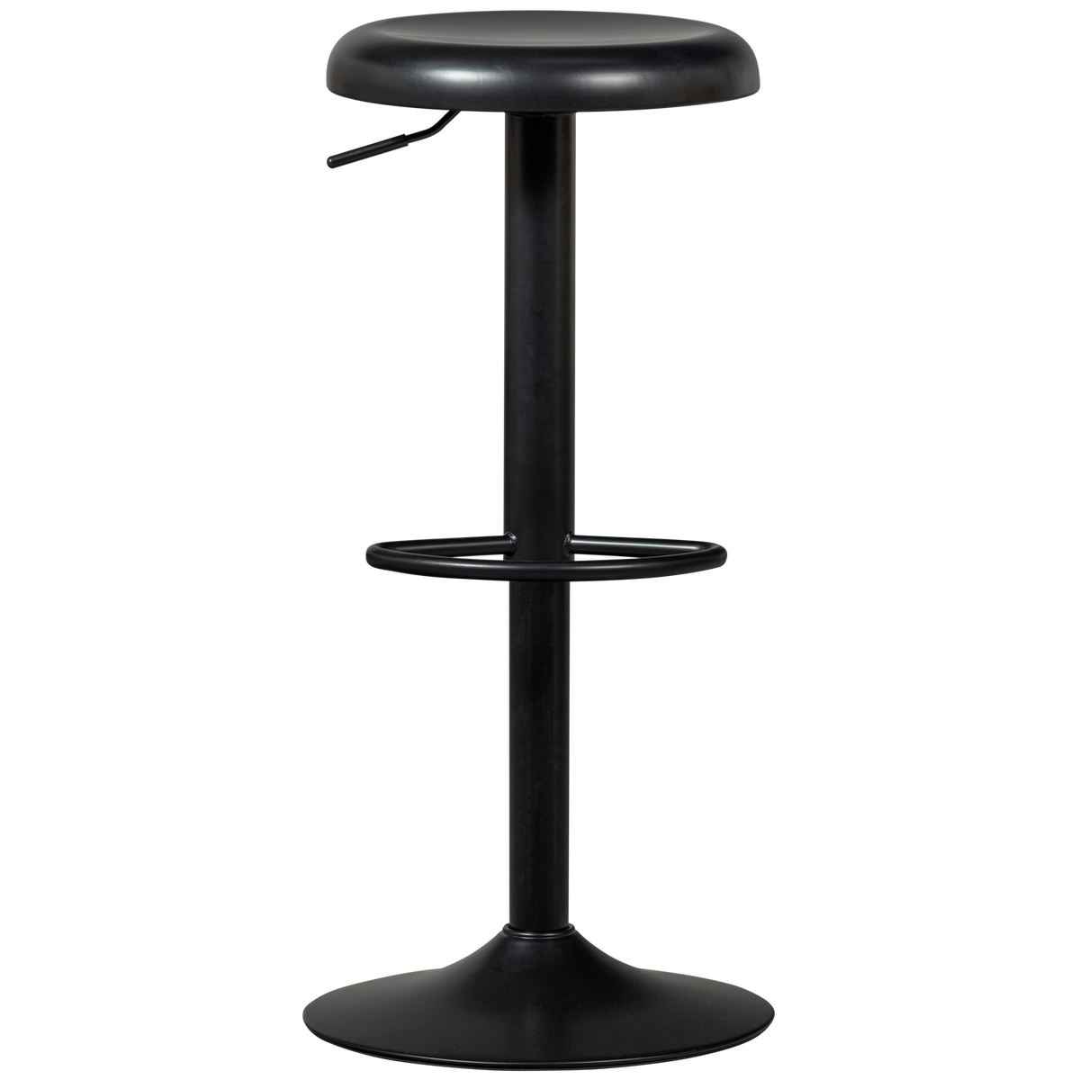 WOOOD barkruk Isaac - Metaal - Zwart - 81x39x39