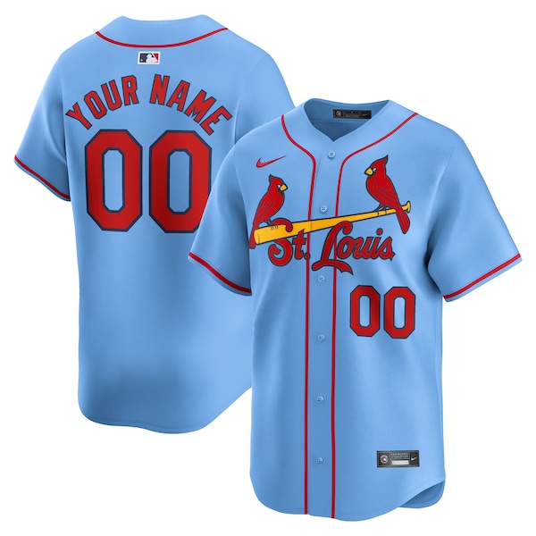 St. Louis Cardinals Nike  Alternate Limited Custom Jersey – Light Blue