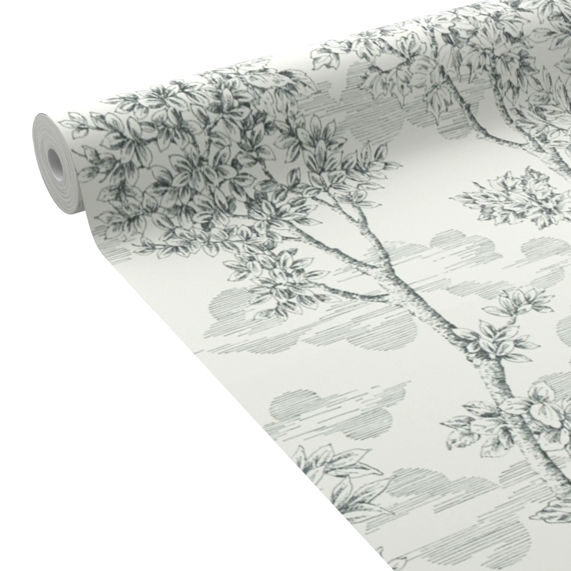 Papier peint intissé ERNEST coloris noir et blanc