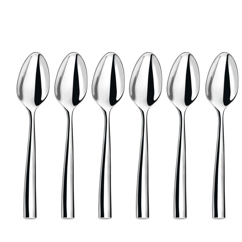 SILHOUETTE - Cuillère à café en Acier Inoxydable - Lot de 6