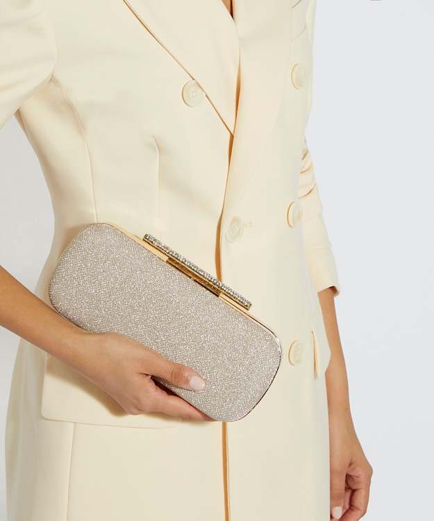 Body Gold - Structured Chain Strap Clutch Bag